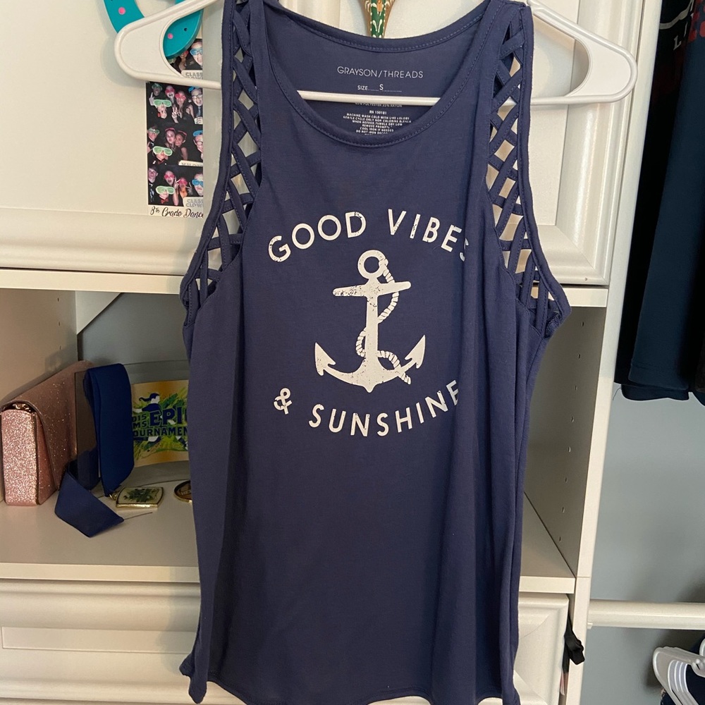 Blue Grayson Threads Tank